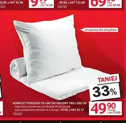 Selgros Komplet poduszki 70x80cm i kołdry 160x200cm oferta