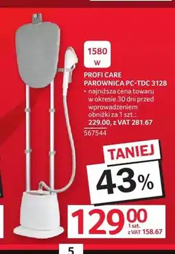 Selgros Parownica PROFI CARE PC-TDC 3128 1580W oferta
