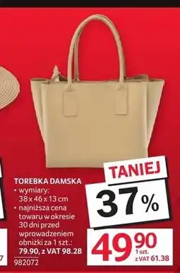 Selgros Torebka damska 38x46x13cm oferta