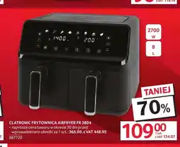 Selgros Frytownica CLATRONIC Airfryer FR 3804 2700W oferta