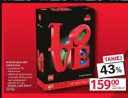 Selgros Klocki LEGO Art Love 31214 oferta