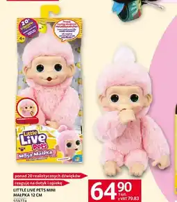 Selgros LITTLE LIVE PETS mini małpka 12cm oferta