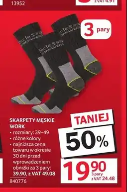 Selgros Skarpety męskie Work Uncle Sam 3-pak oferta