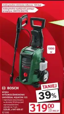 Selgros Myjka wysokociśnieniowa BOSCH Universal Aquatak 125 oferta