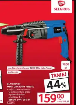 Selgros Młot udarowy BLAUPUNKT RH3010 oferta