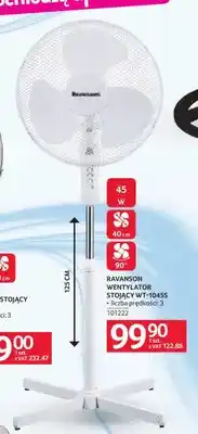 Selgros Ravanson wentylator stojący WT-1045S oferta