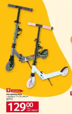 Selgros Hulajnoga składana RIZZ wymiary: 77x35x86cm oferta