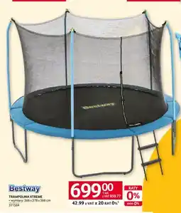 Selgros Trampolina Bestway XTREME wymiary: 366x278x366cm oferta