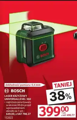 Selgros Laser krzyżowy BOSCH UniversalLevel 360 oferta