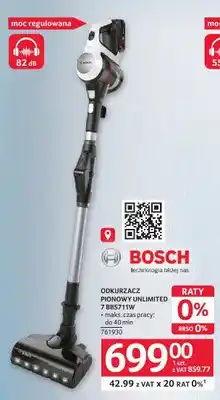 Selgros Odkurzacz pionowy Unlimited 7 BBS711W BOSCH oferta