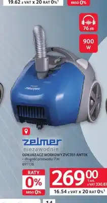 Selgros Odkurzacz workowy Zelmer ZVC351 ANTEK 900W oferta