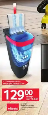 Selgros Komplet mop płaski Vileda H2Pro wiadro oferta
