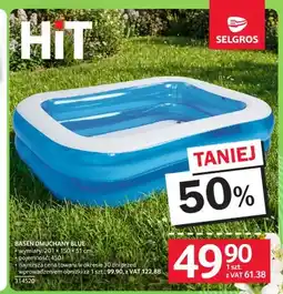 Selgros Basen dmuchany Blue 201x150x51cm oferta