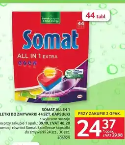 Selgros Tabletki do zmywarki Somat All in 1 44szt oferta