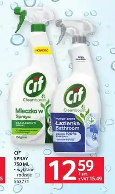 Selgros Mleczko w sprayu Cif Cleanboost Original oferta