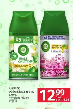 Selgros Odświeżacz powietrza Air Wick zapas Białe Kwiaty oferta