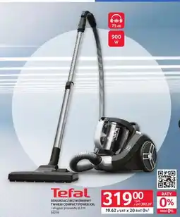 Selgros Odkurzacz bezworkowy Tefal TW4B36 COMPACT POWER XXL 900W oferta