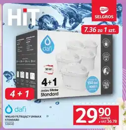Selgros Wkład filtrujący Dafi Unimax Standard 5-pak oferta