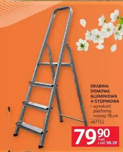 Selgros Drabina domowa aluminiowa 4-stopniowa oferta