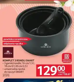 Selgros Komplet 3 rondli Gerlach Smart oferta