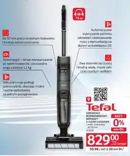 Selgros Odkurzacz bezprzewodowy mopujący X-Clean 4 GF5035F0 Tefal oferta