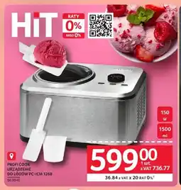 Selgros Urządzenie do lodów PROFI COOK PC-ICM 1268 oferta