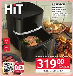 Selgros Frytkownica beztłuszczowa BOSCH MAFS2462B oferta