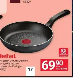 Selgros Patelnia 24cm Tefal So Light oferta