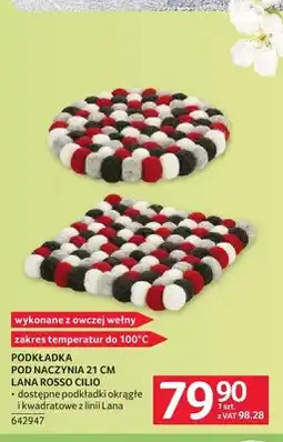 Selgros Podkładka pod naczynia 21cm Lana Rosso Cilio oferta