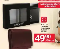 Selgros Portfel damski skórzany Semi Line oferta