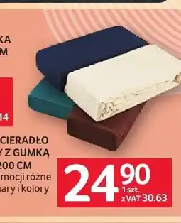 Selgros Prześcieradło Jersey z gumką 160x200cm oferta