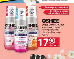 Selgros Syrop Vitamin Water + Minerały OSHEE oferta