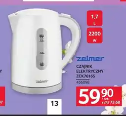 Selgros Czajnik elektryczny zelmer ZCK7616S oferta