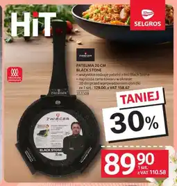 Selgros Patelnia 20cm Zwieger Black Stone oferta