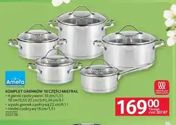 Selgros Komplet garnków 10 części Mistral Amefa oferta