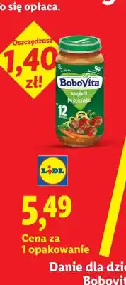 Lidl Danie w słoiczku spaghetti po bolońsku oferta
