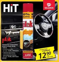 Selgros Środek do czyszczenia kokpitu PLAK 750ml + ircha oferta