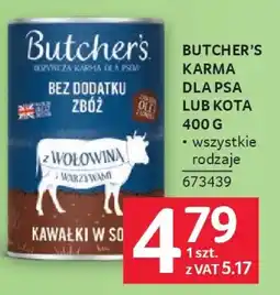 Selgros Butcher's Karma dla psa lub kota z wołowiną i warzywami oferta