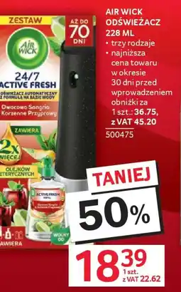 Selgros Air Wick Odświeżacz Zestaw 24/7 Active Fresh oferta