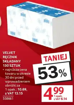 Selgros Velvet Ręcznik składany oferta