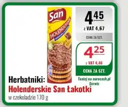Eurocash Herbatniki: Holenderskie San Łakotki w czekoladzie oferta