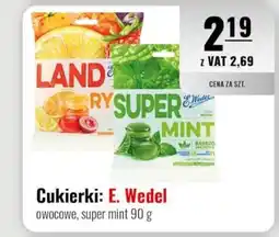 Eurocash Cukierki: e. wedel owocowe, super mint oferta