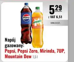 Eurocash Napój gazowany: Pepsi, Pepsi Zero, Mirinda, 7UP, Mountain Dew oferta