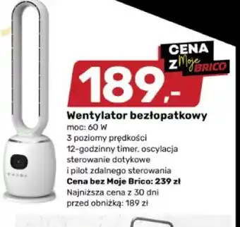 Wentylator bezłopatkowy