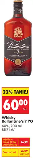 Biedronka Whisky Ballantine's 7 YO oferta