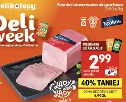Delikatesy Centrum Szynka konserwowa eksportowa Krakus oferta