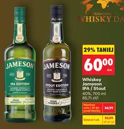 Biedronka Whiskey Jameson IPA / Stout 40% oferta