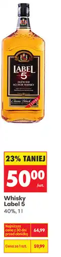 Biedronka Whisky Label 5 40% oferta