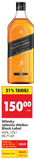 Biedronka Whisky Johnnie Walker Black Label oferta
