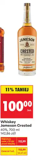 Biedronka Whiskey Jameson Crested 40% oferta